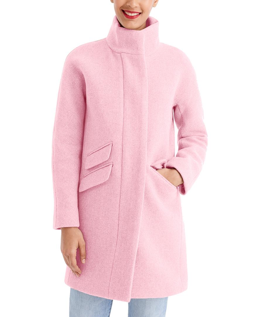 pink cocoon coat