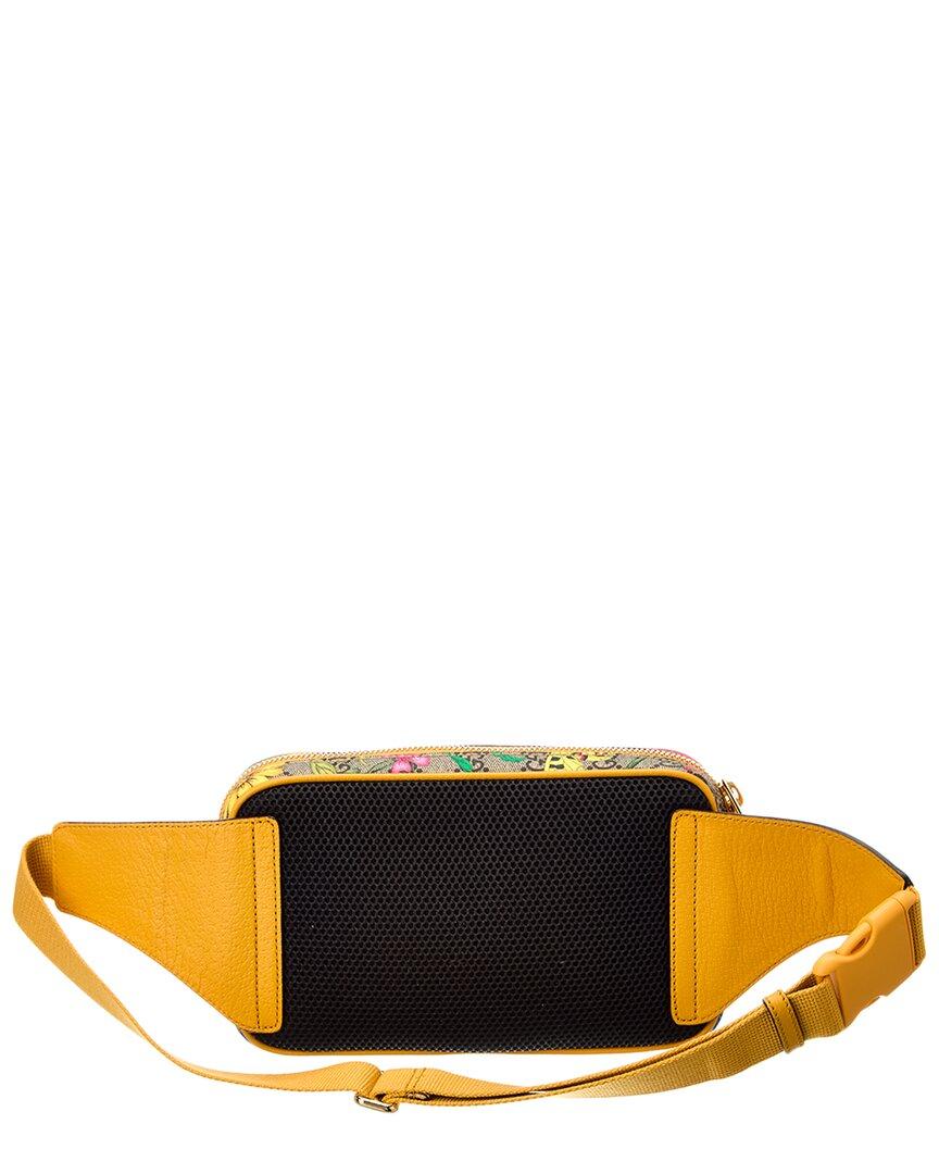 Gucci Ophidia Gg Flora Supreme Canvas Leather Belt Bag in Yellow for Men Lyst UK