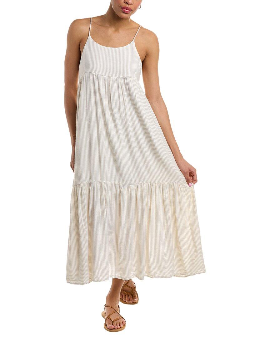 Elan Tiered Maxi Dress in White | Lyst
