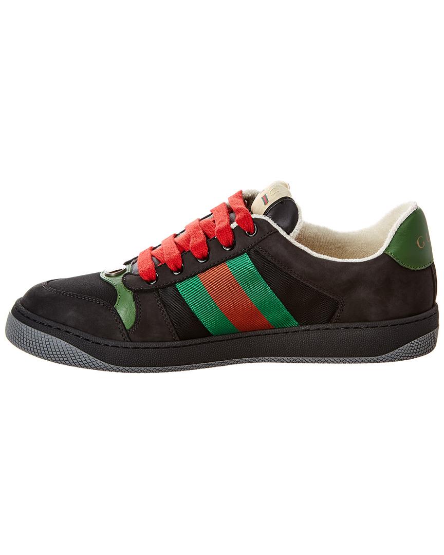 Gucci Virtus Suede Trainers in Black for Men | Lyst