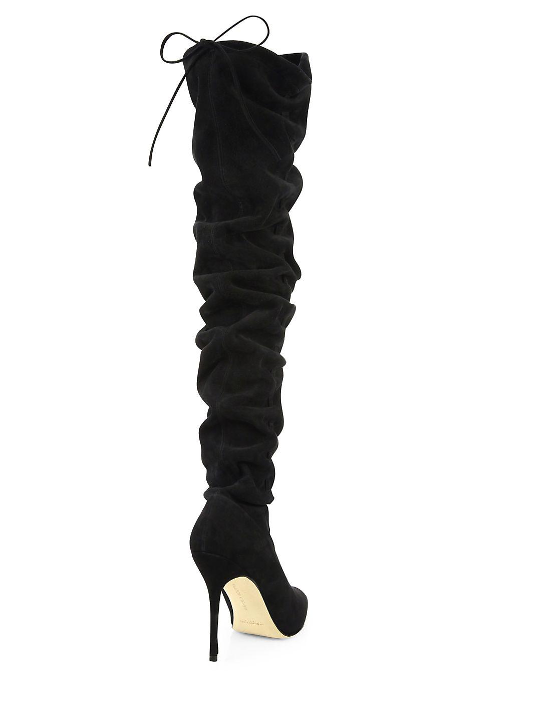 manolo blahnik thigh high boots