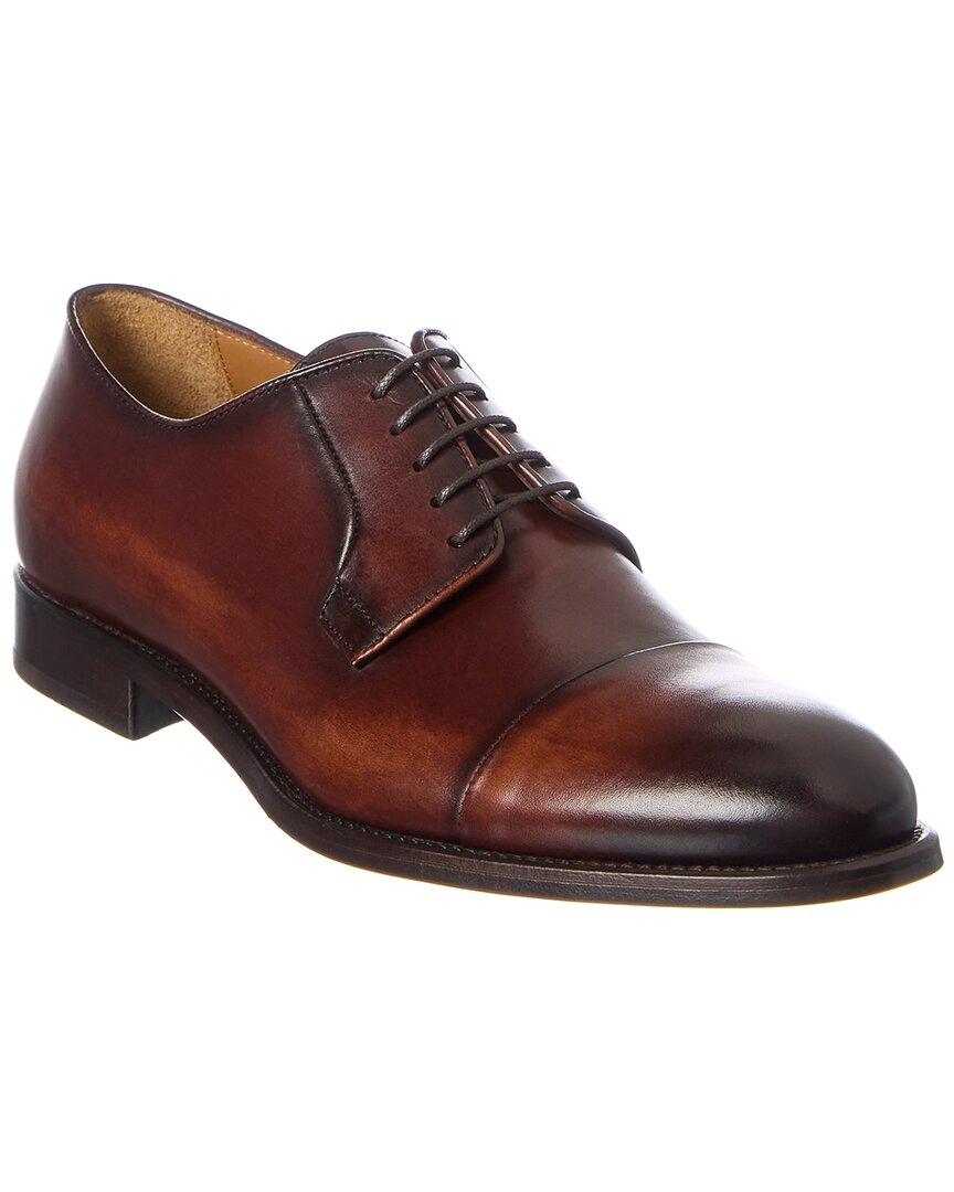 Antonio Maurizi Cap Toe Leather Oxford in Brown for Men | Lyst