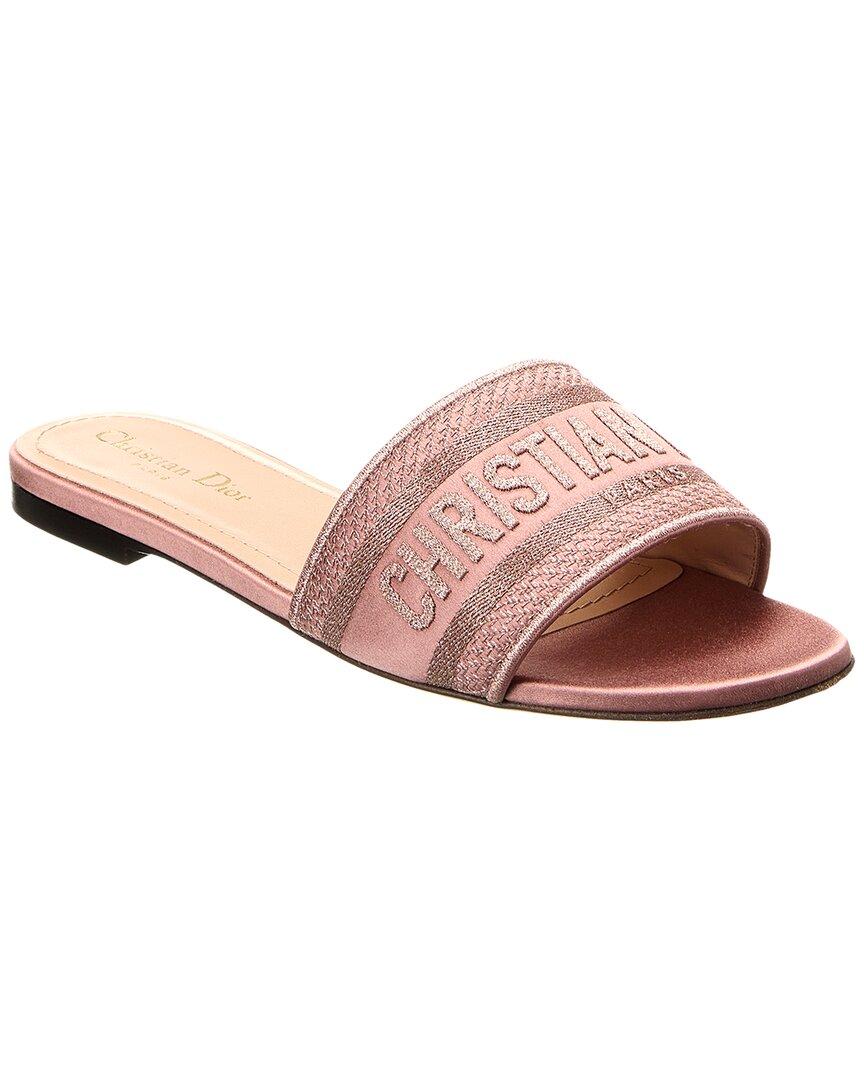 Dior Dway Slide Pink Outlet (Dior Dway Heeled Slide 37)