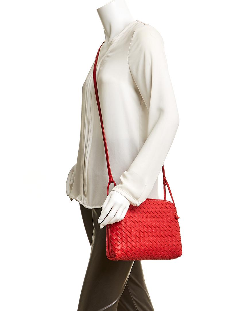bottega veneta nodini intrecciato nappa leather crossbody