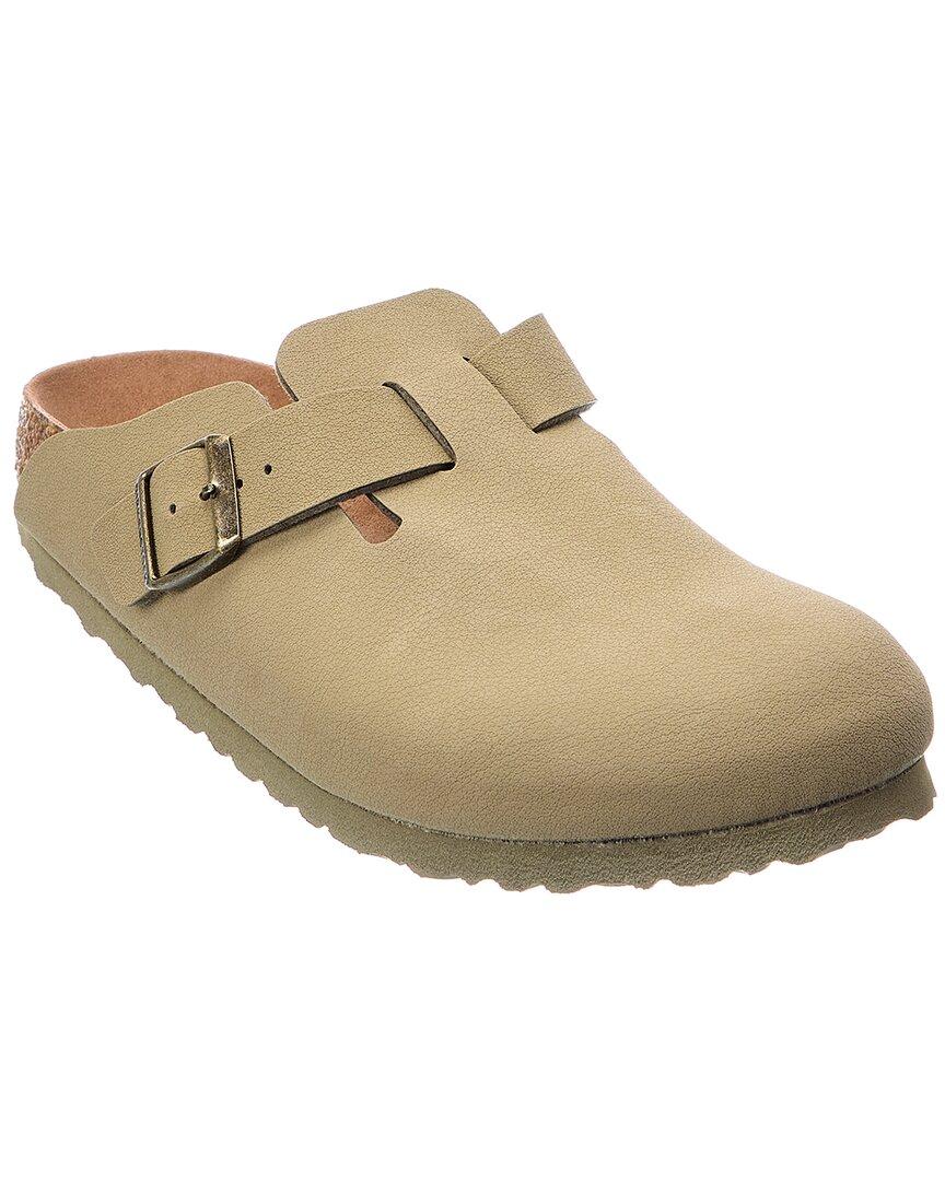Birkenstock Boston Bs Birko-flor Birkibuc Clog in Green | Lyst