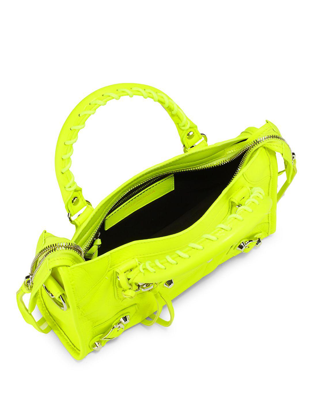 balenciaga neon green bag online fb646 