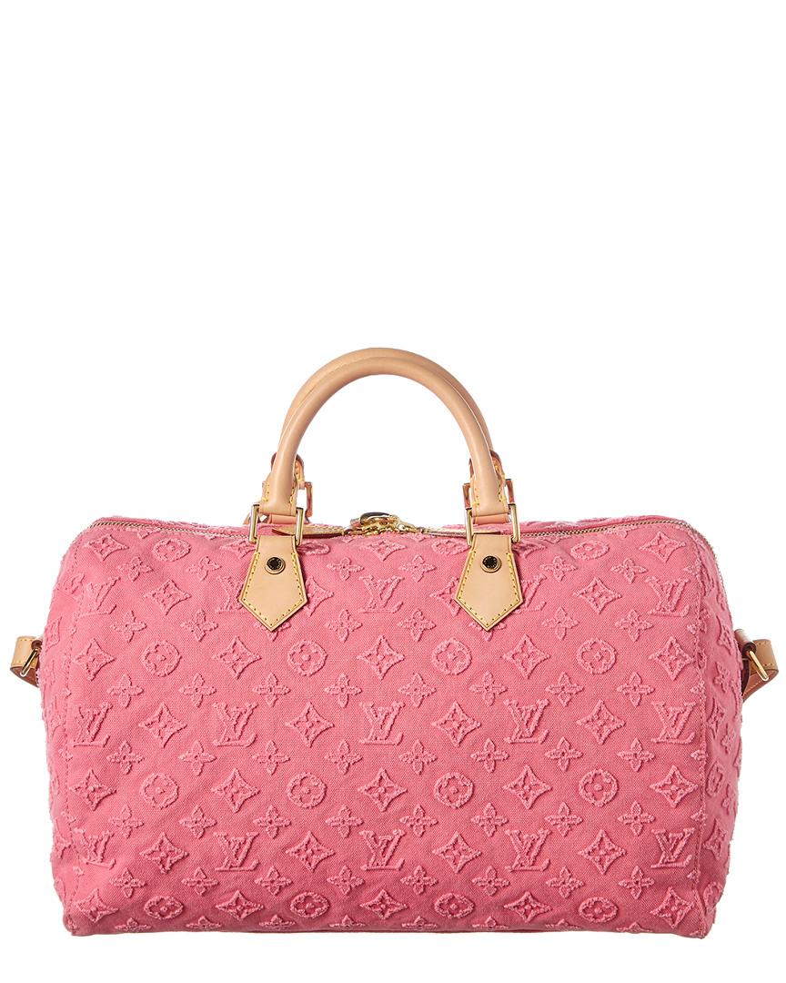 Louis Vuitton Pink Stone Monogram Canvas Speedy 35 Bandouliere | Lyst