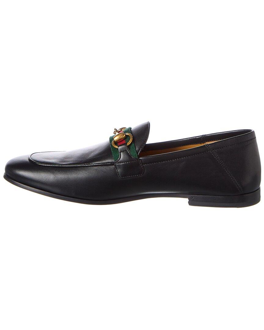 leather web horsebit loafer