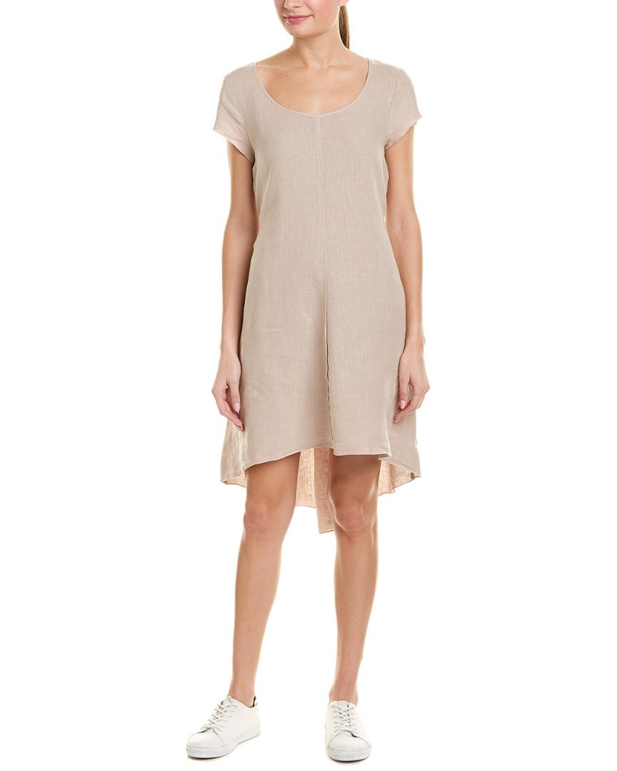 high low linen dress