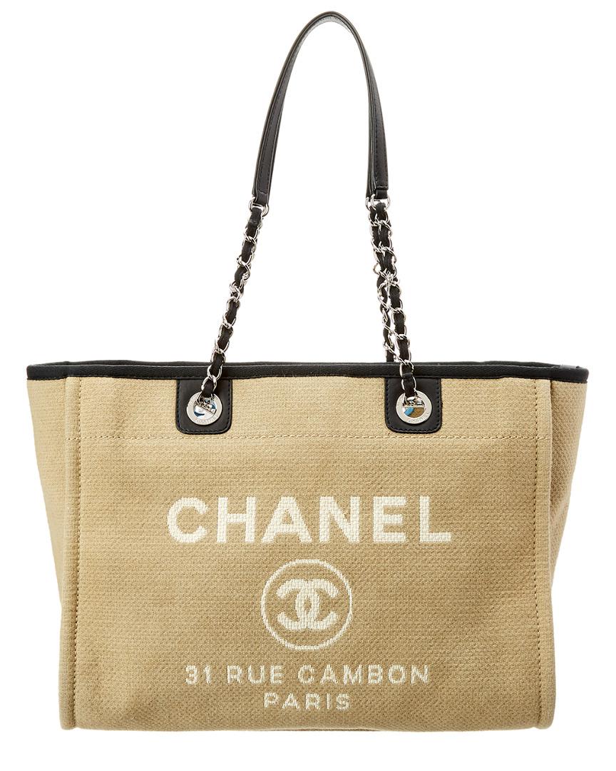 chanel large deauville tote