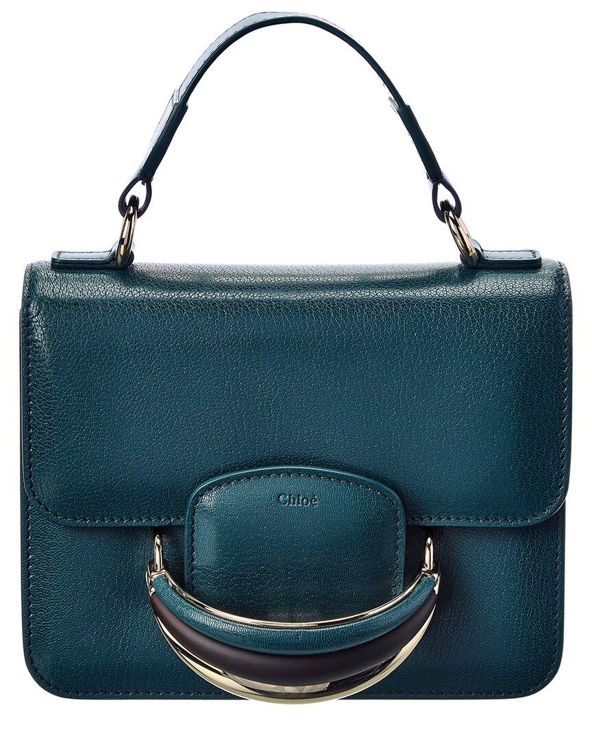 Chloé Kattie Top Handle Leather Crossbody in Blue Lyst