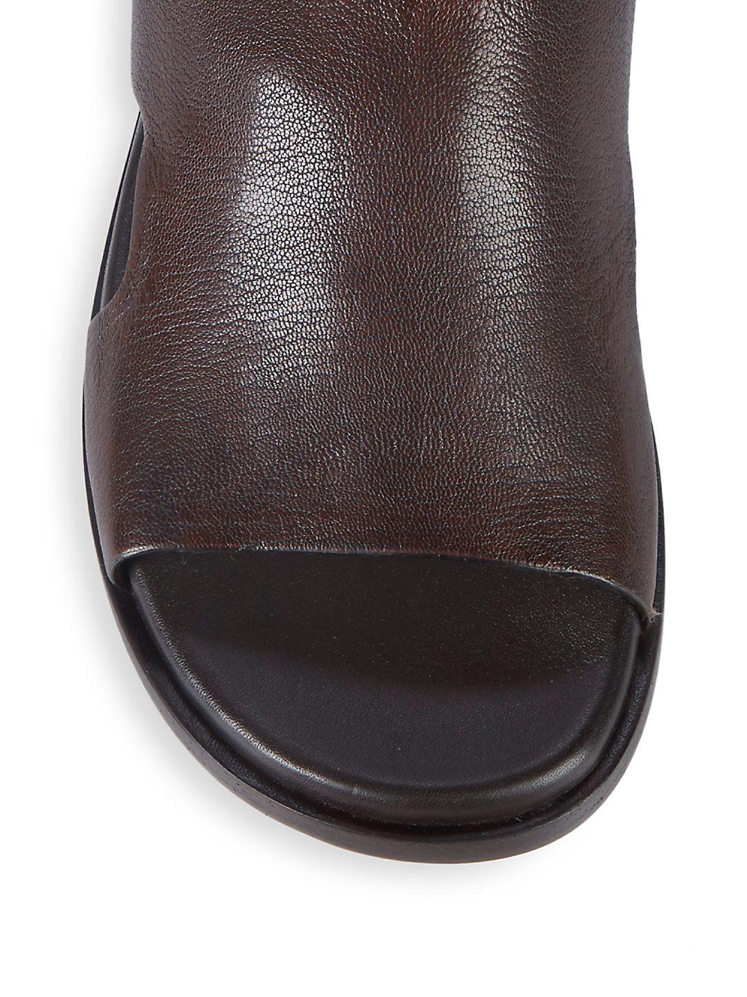 Cole Haan Goldwyn Leather Slides in Brown for Men Lyst