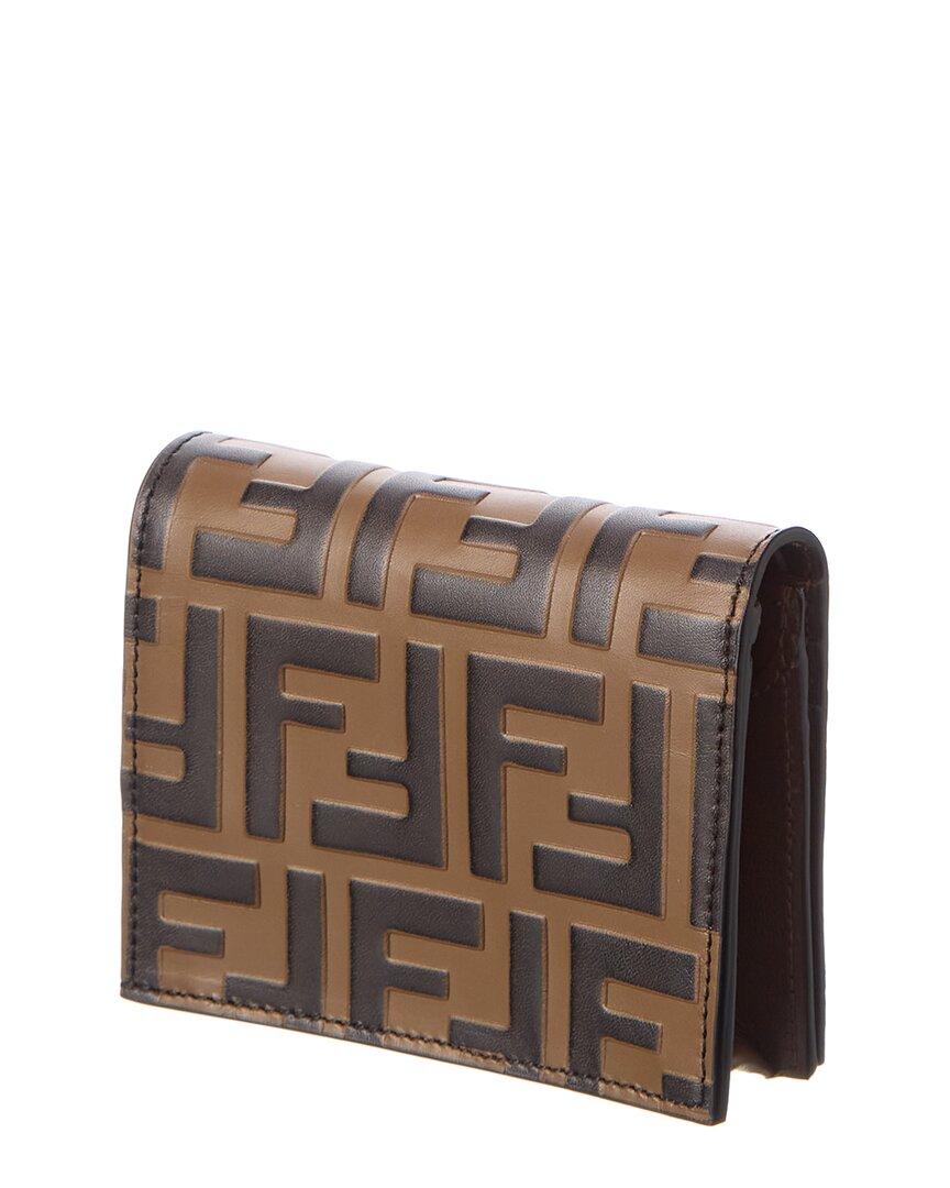 Fendi Pre-owned Women's Leather Wallet - Brown - One Size