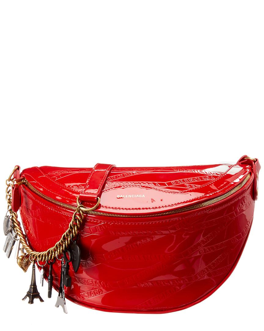 balenciaga red purse