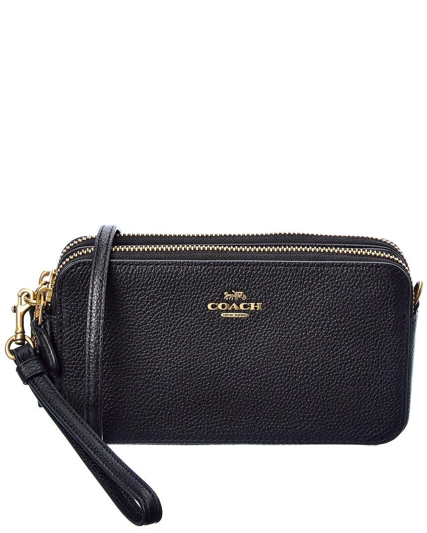 COACH Kira Leather Crossbody in Black Lyst