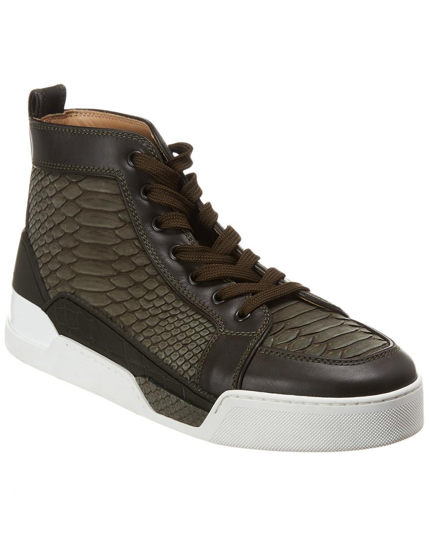 green louboutin sneakers