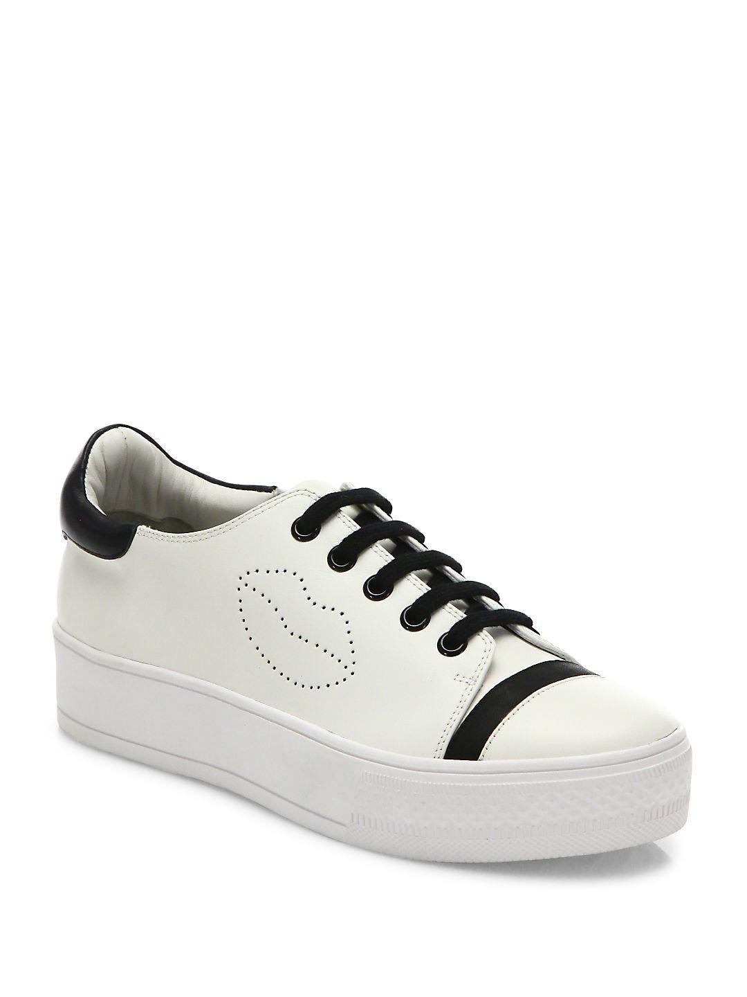 alice and olivia platform sneakers