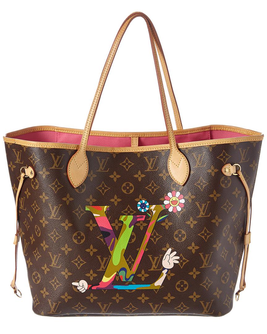 Louis Vuitton Limited Edition Takashi Murakami Hands Monogram Canvas  Neverfull Mm in Brown | Lyst