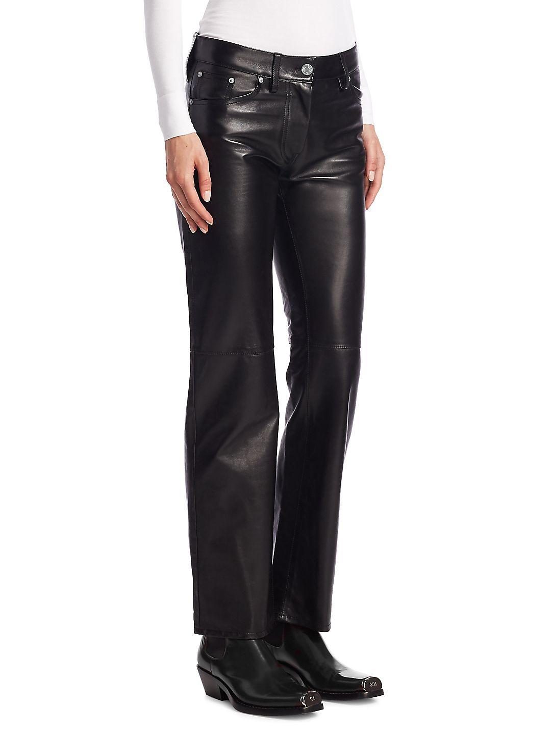 calvin klein leather pants