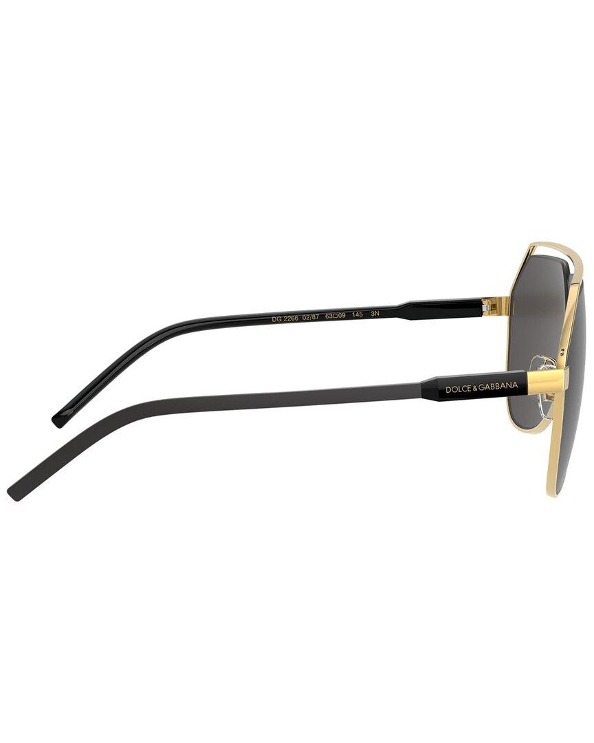 Dolce & Gabbana Dg2266 63mm Sunglasses in Black for Men | Lyst