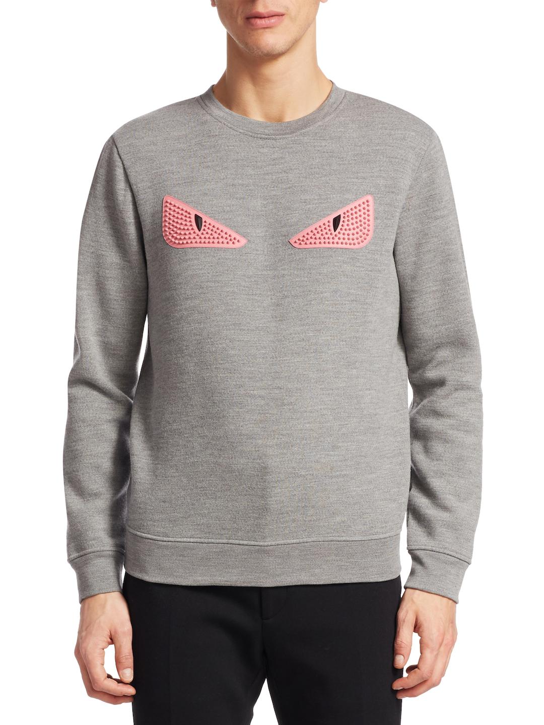 Fendi Cat Eye Embroidery Pullover in 