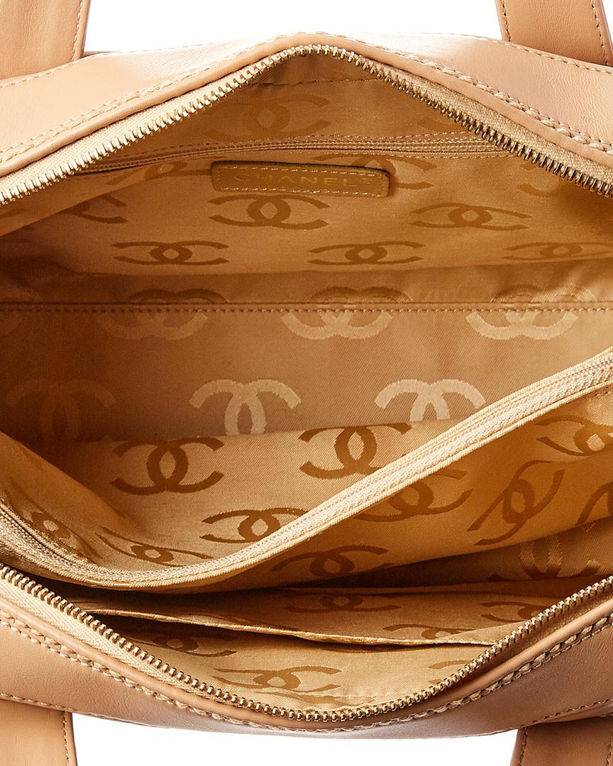 Chanel Brown Quilted Leather Wild Stitch Shoulder Bag Chanel