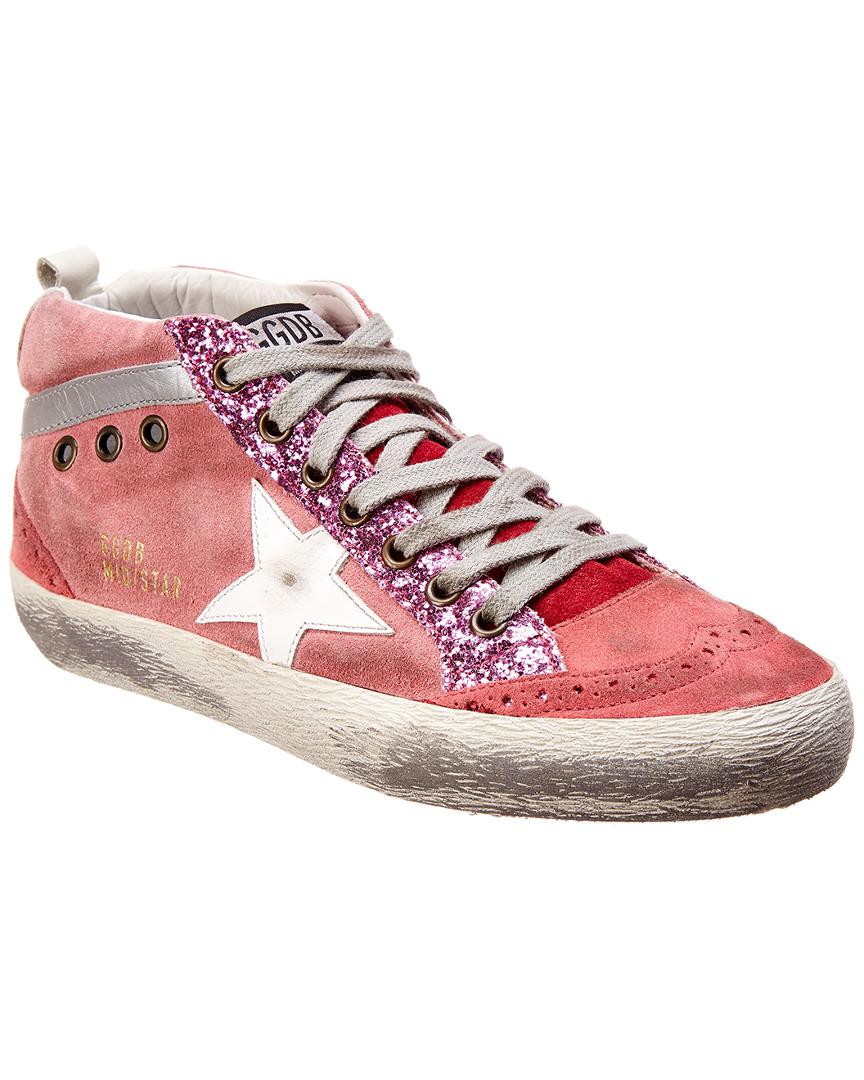 golden goose pink suede