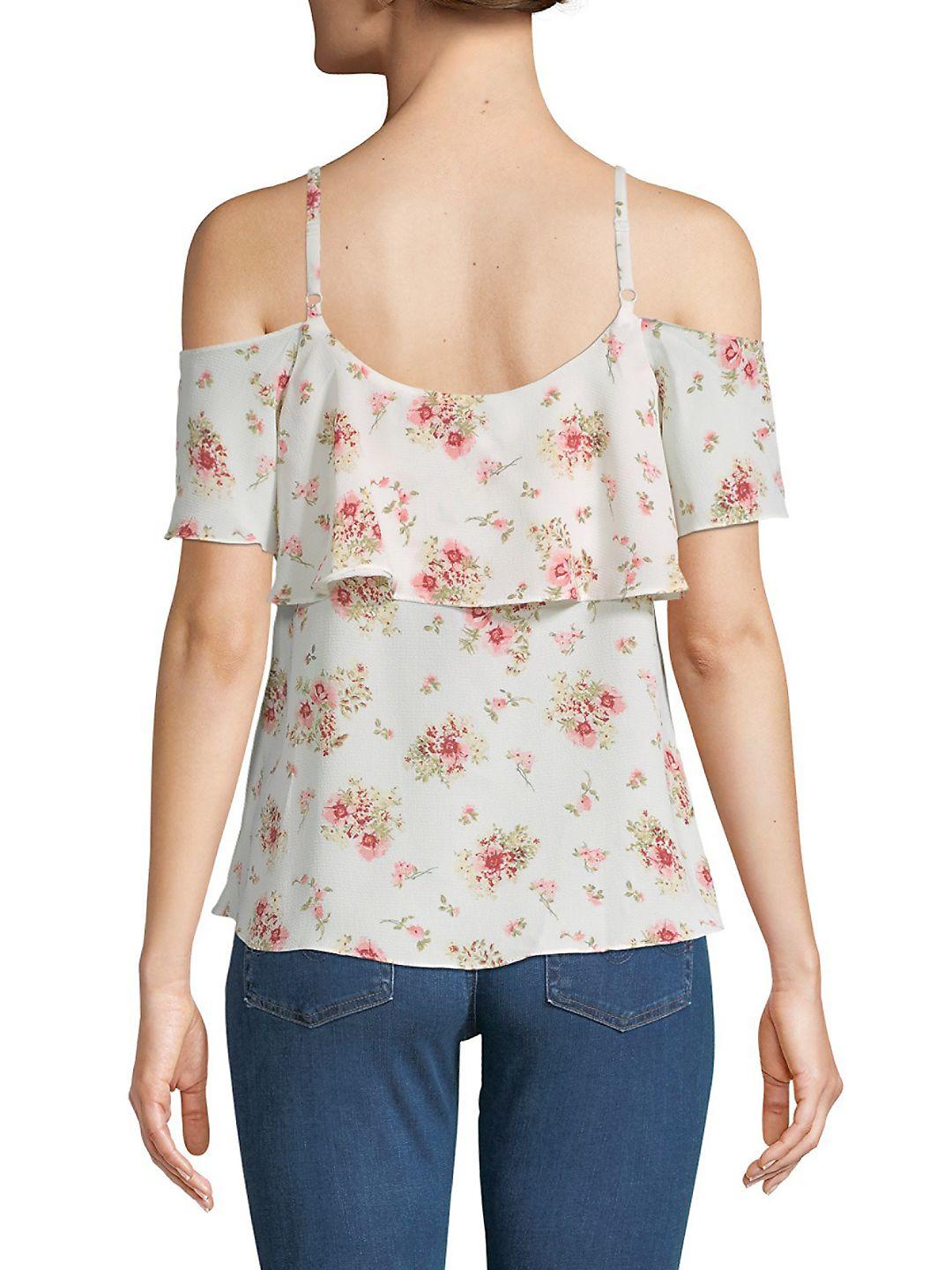 bobeau cold shoulder top
