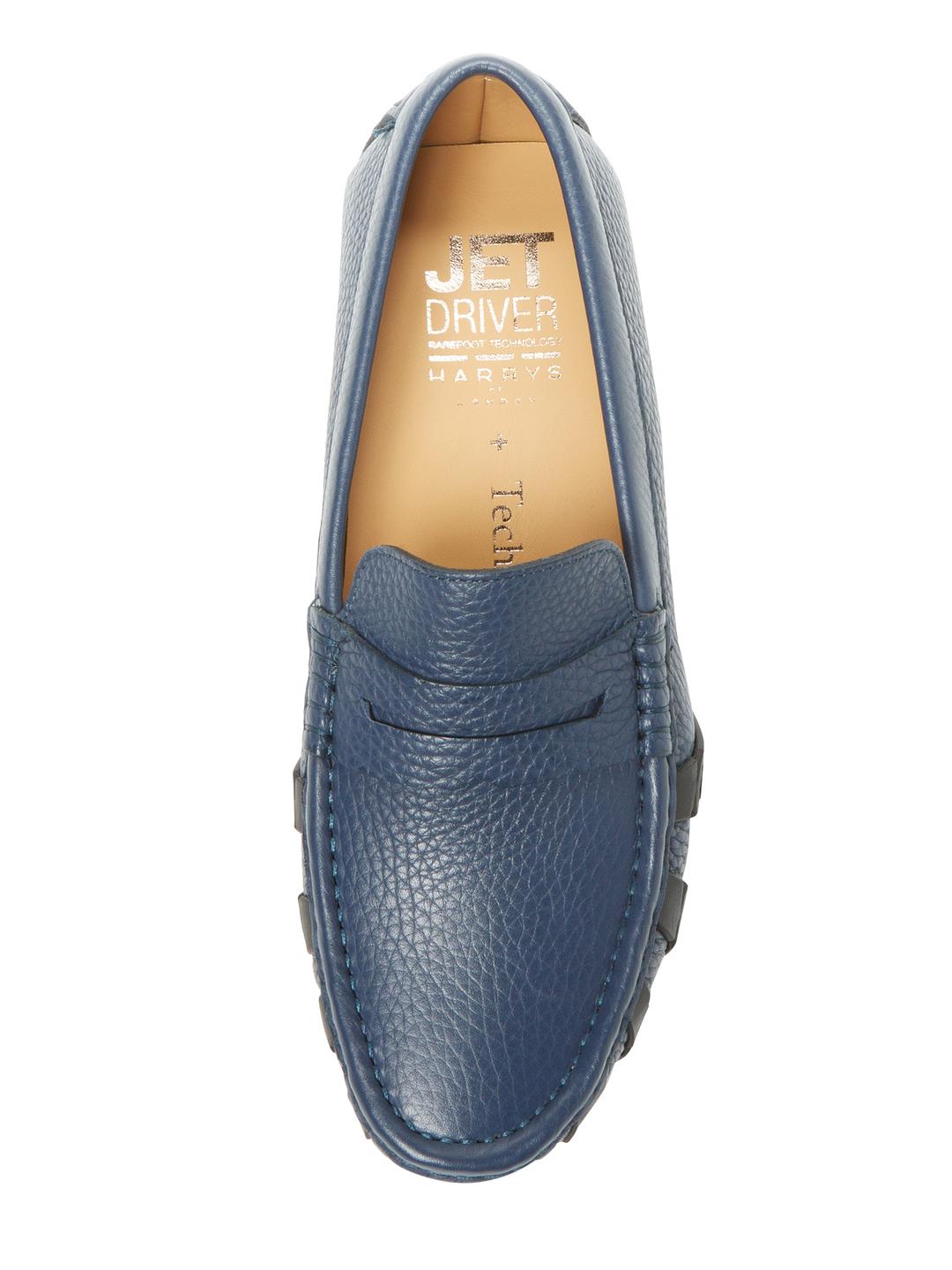 Harry�s Of London Leather Jet Penny 2 Driver Shoe in Blue