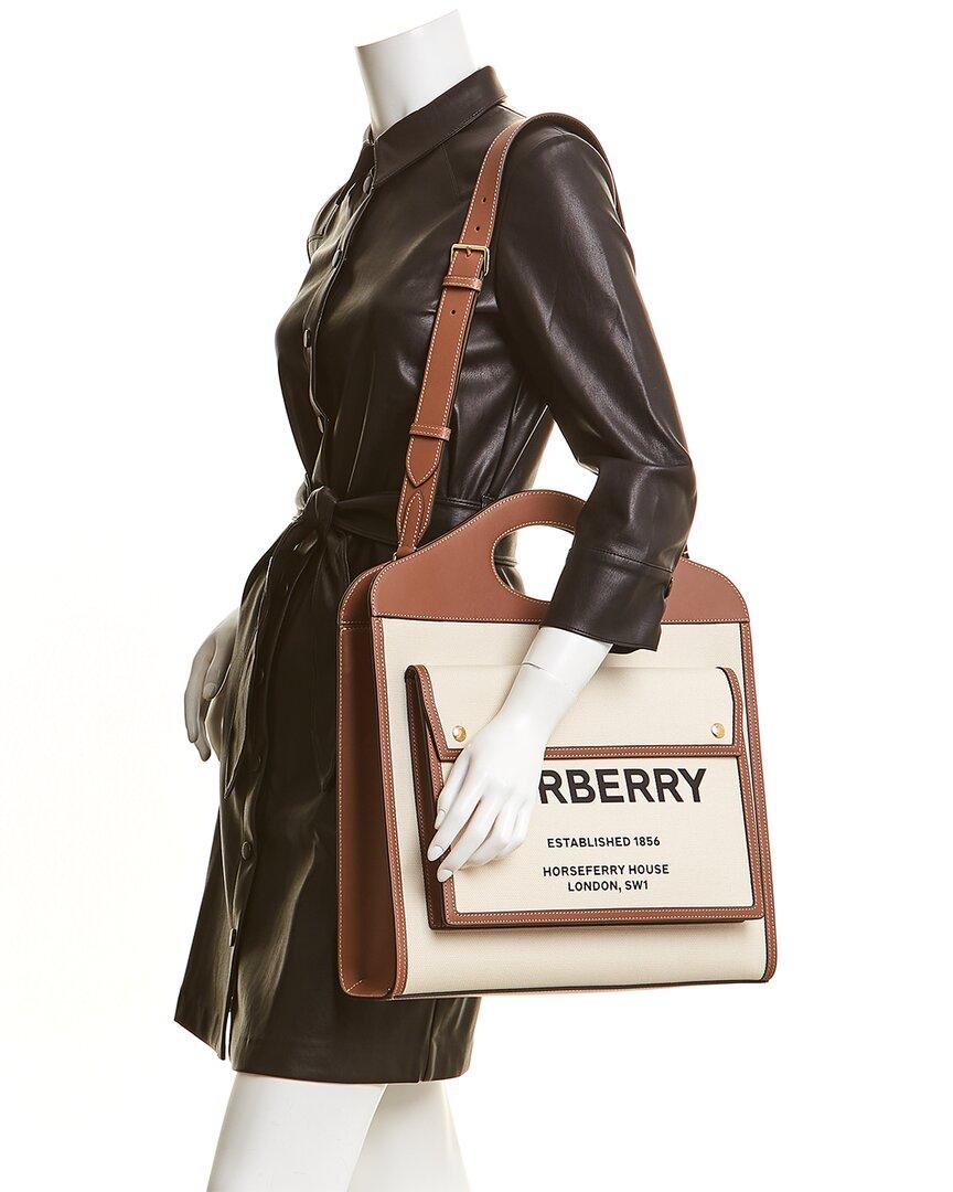 burberry medium canvas tote