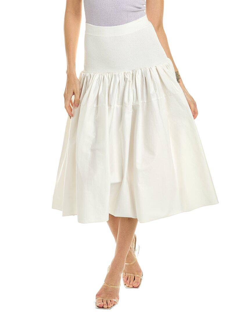 Alexis Lumbar Skirt in White | Lyst