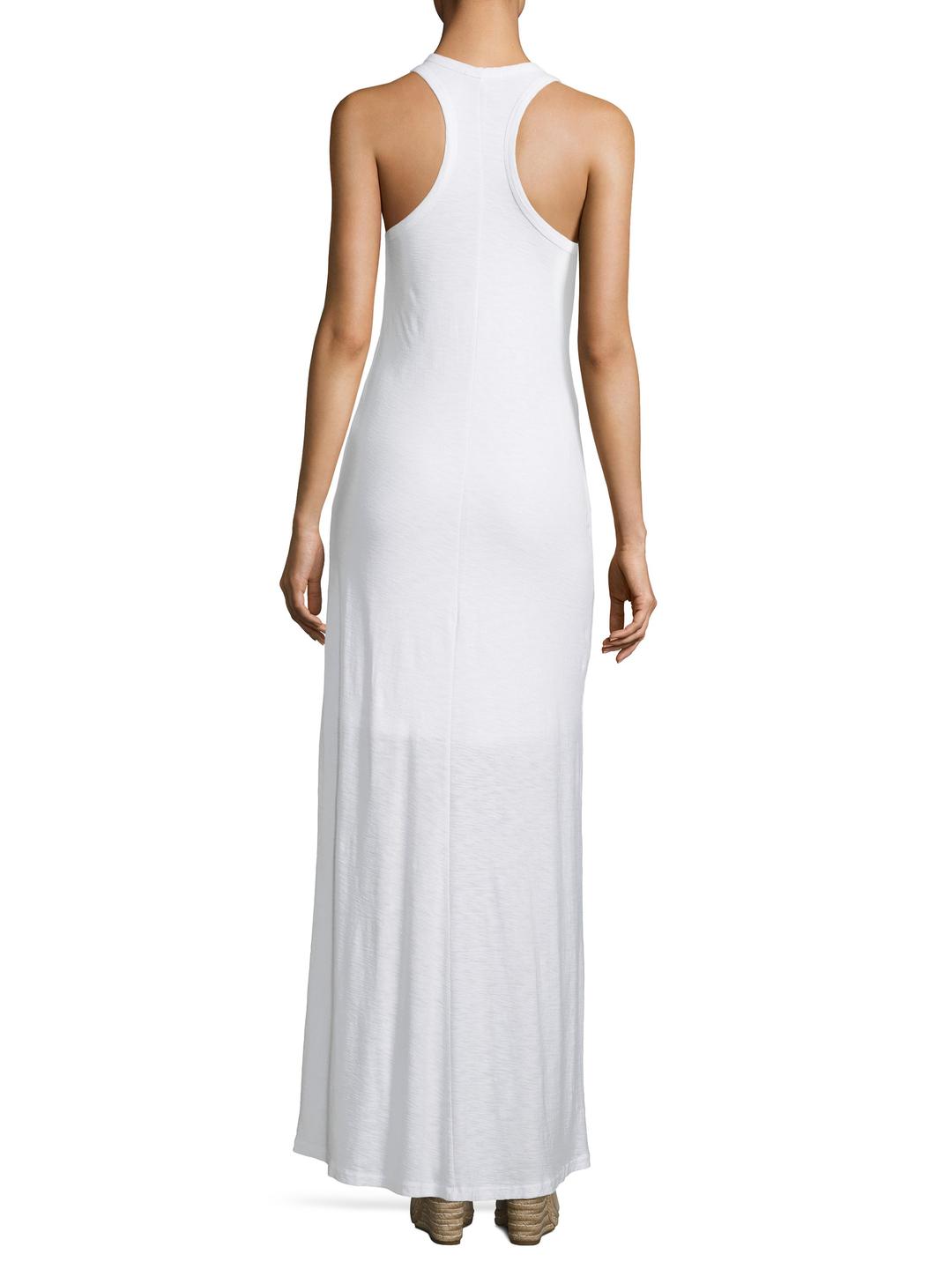 cotton racerback maxi dress