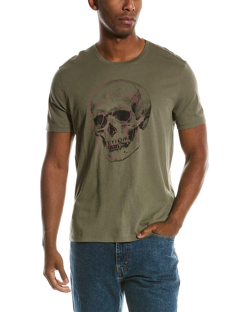 John Varvatos Skull T-shirt in Green for Men | Lyst