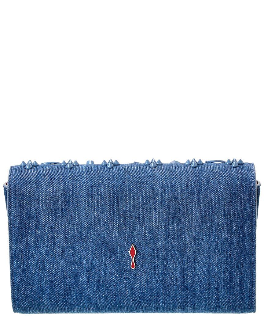 24AW new /Christian Louboutin パロマデニムクラッチ Clutch Christian Louboutin Paloma embellished denim clutch