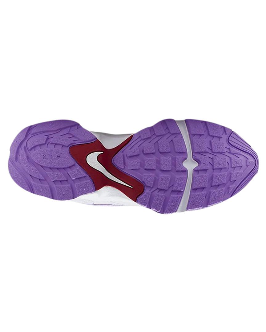 nike white and lilac air heights trainers