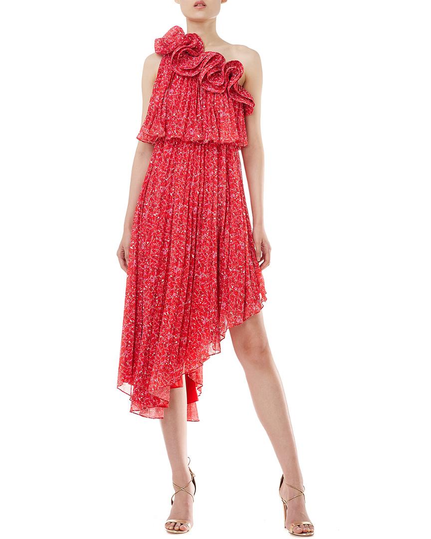 AMUR Alexia One-shoulder Asymmetrical Dress in Print (Red) - Save 62% - Lyst