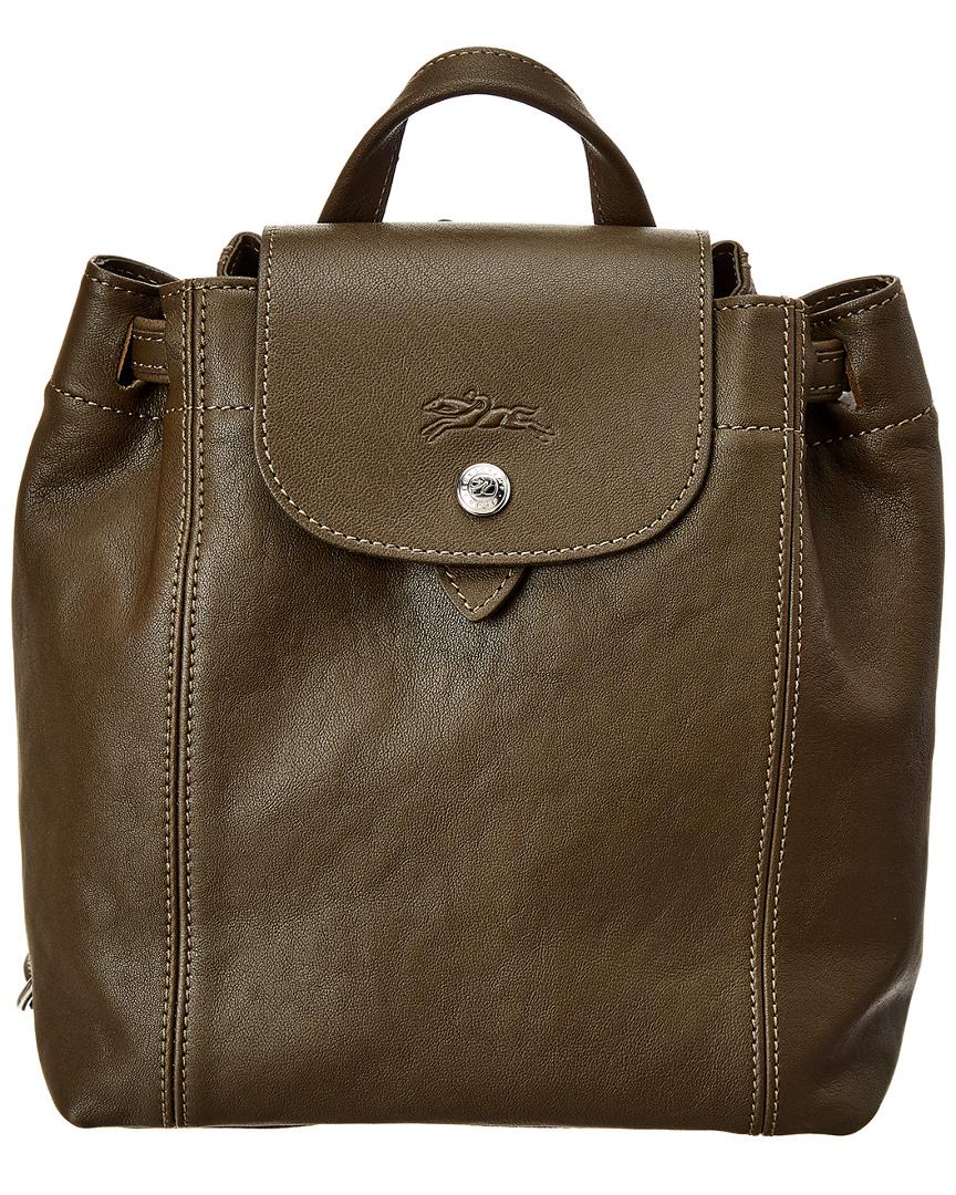 Longchamp Le Pliage Cuir Xs Leather Backpack in Green Lyst