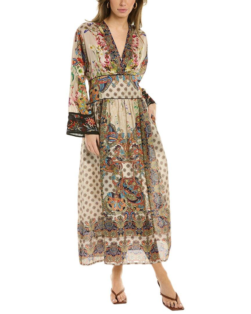 Johnny Was Tierra Zonia Silk Maxi Dress in Natural Lyst Canada