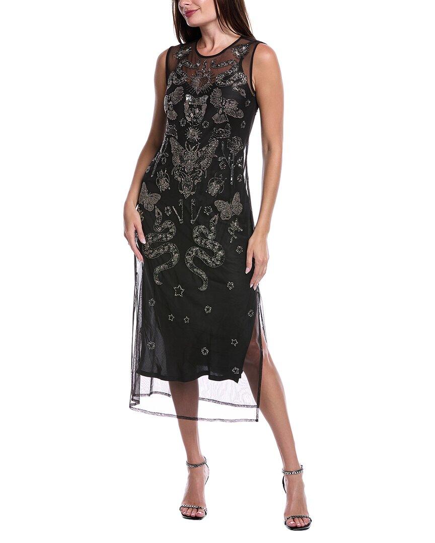 navy blue dress for baby girl Fleur Asymmetric Dress METALLIC GOLD main image 0