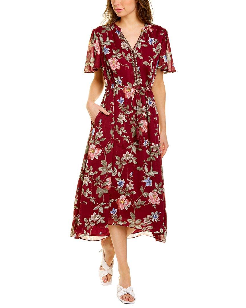 Tommy Bahama Painted Petal Midi Dress in Red | Lyst