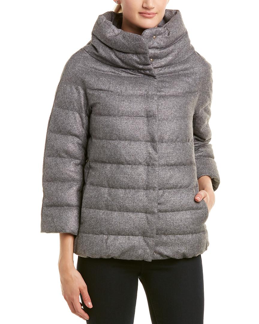 herno cashmere silk down jacket