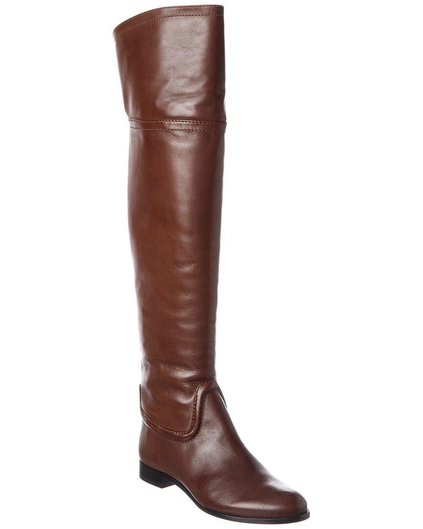 Alexandre Birman Lauren Over The Knee Leather Boots in Brown Lyst UK