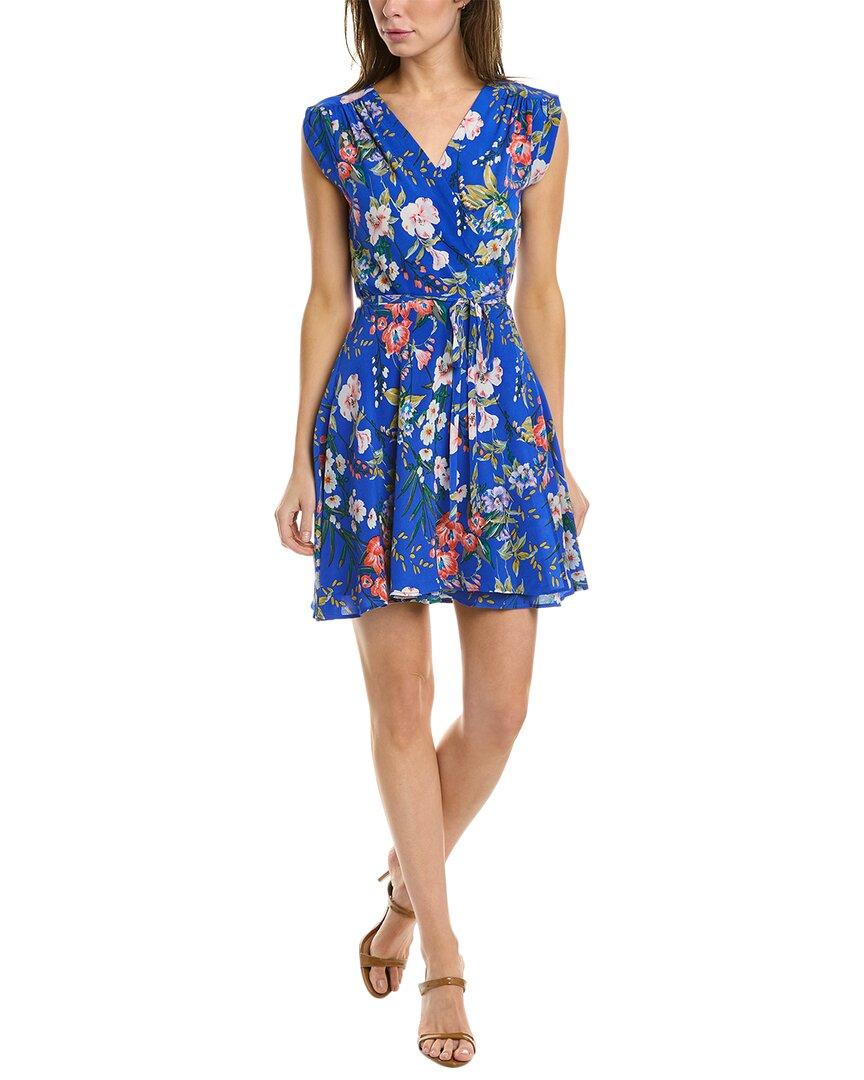 Yumi Kim Silk Wrap Dress in Blue | Lyst