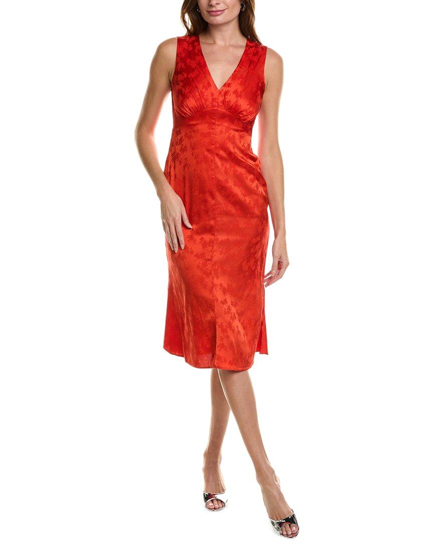 BCBGMAXAZRIA Ny Midi Dress in Red Lyst UK