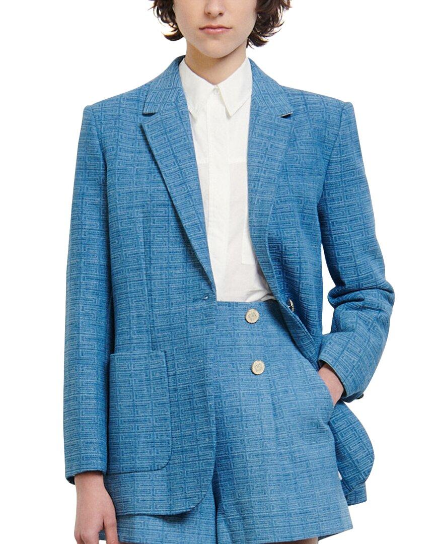 Sandro Blazer in Blue | Lyst