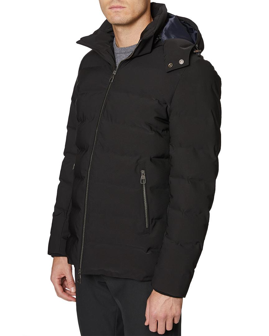 Hickey Freeman Quilted Puffer Jacket in Black for Men | Lyst