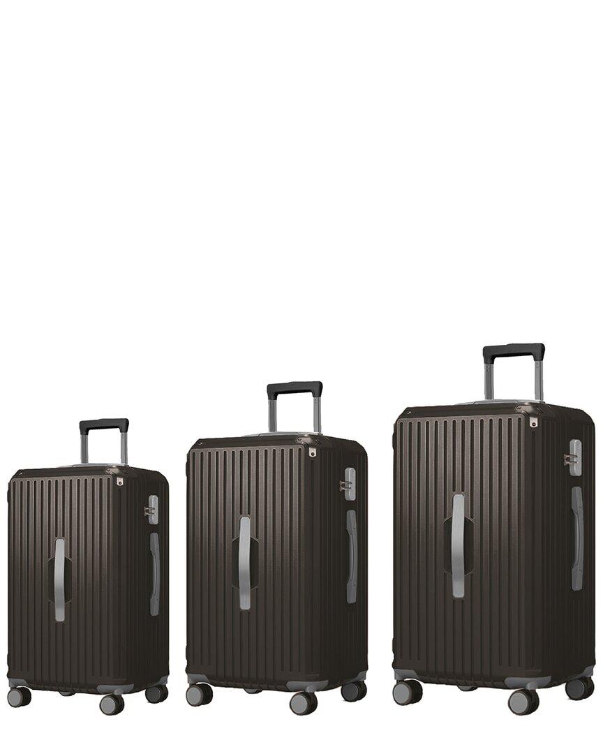 Adrienne Vittadini RUGGED Cargo The Trunk Collection 3pc Hardside