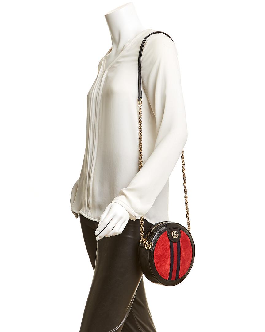 gucci ophidia red suede