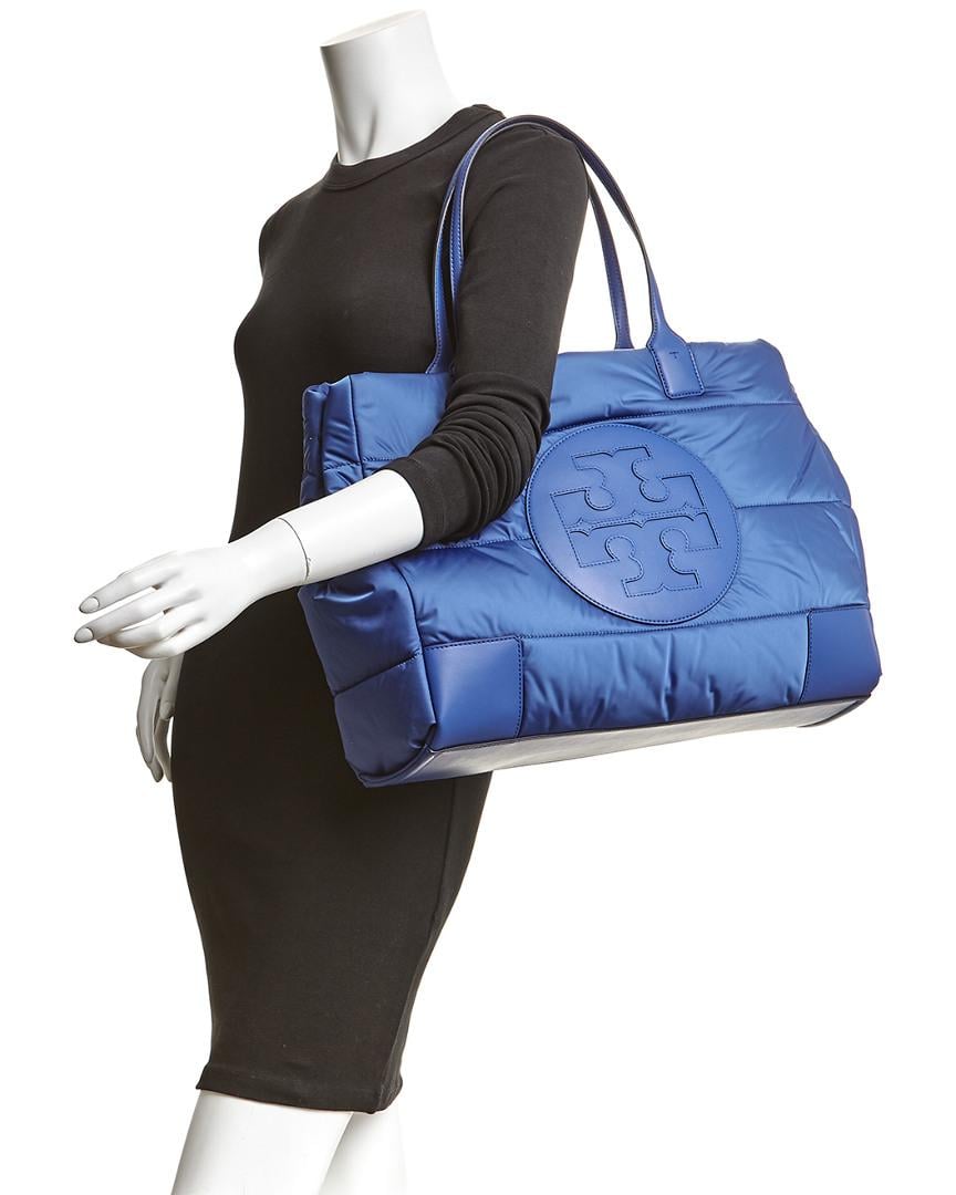 Tory Burch Synthetic Ella Puffer Tote in Blue - Lyst