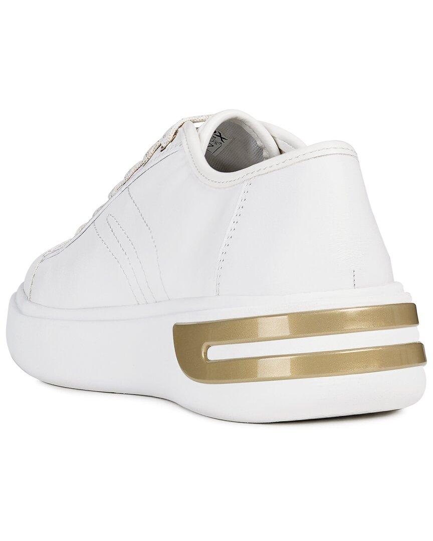 Geox Ottaya Leather Sneaker in White | Lyst